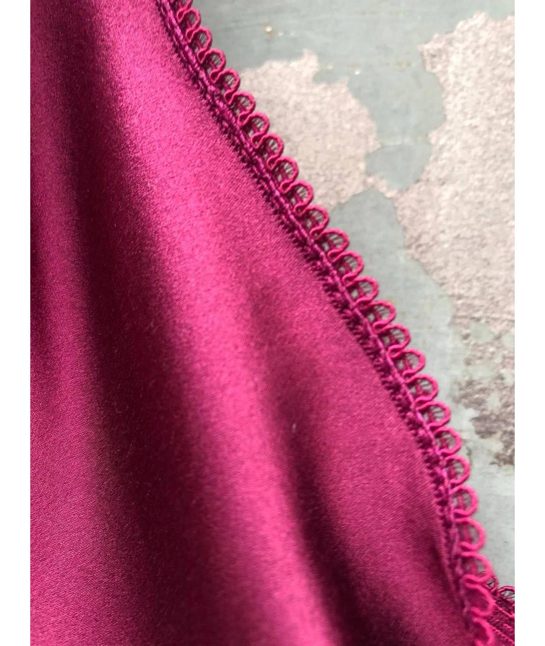 ALBERTA FERRETTI Бордовое повседневное платье, фото 6