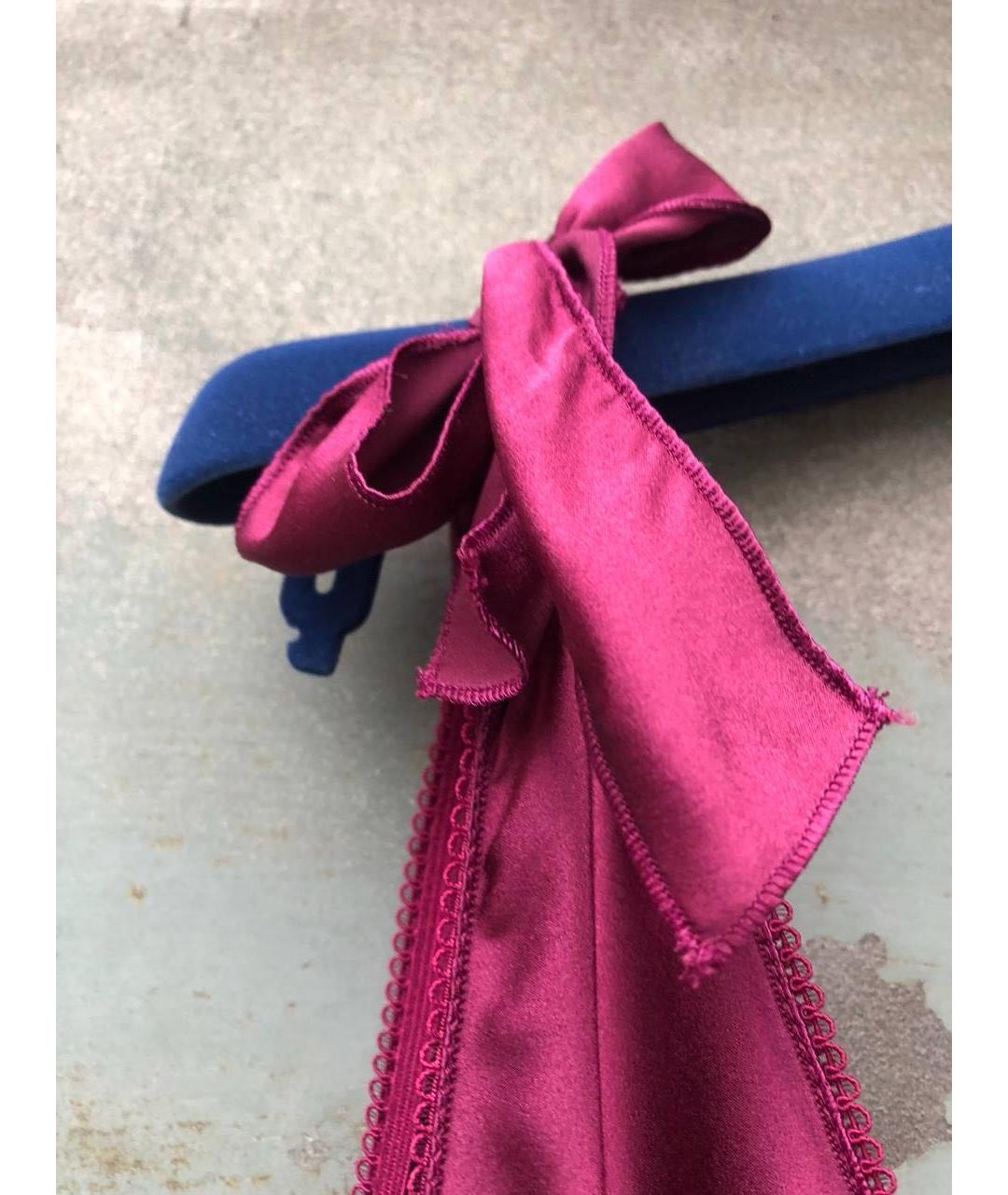 ALBERTA FERRETTI Бордовое повседневное платье, фото 5