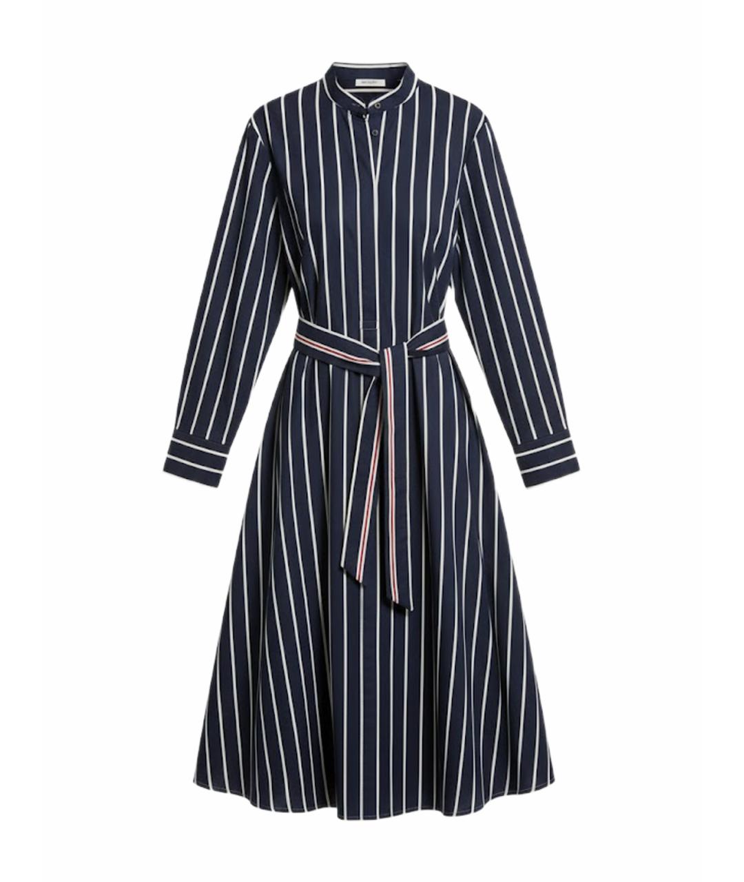 BRUNELLO CUCINELLI Синее хлопковое повседневное платье, фото 1