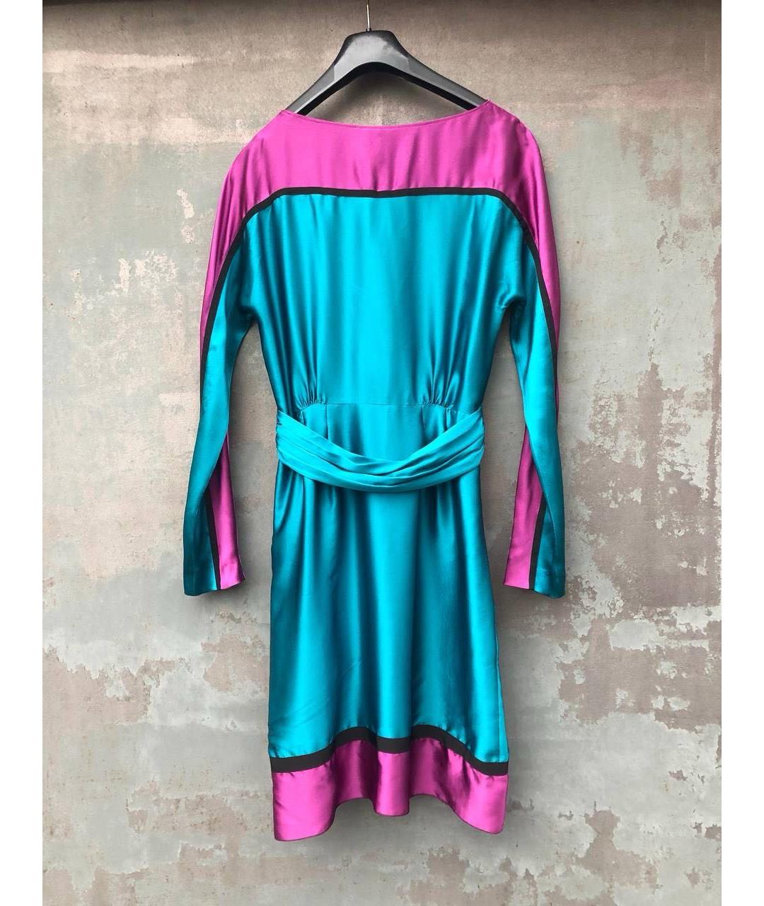 ALBERTA FERRETTI Шелковое повседневное платье, фото 5