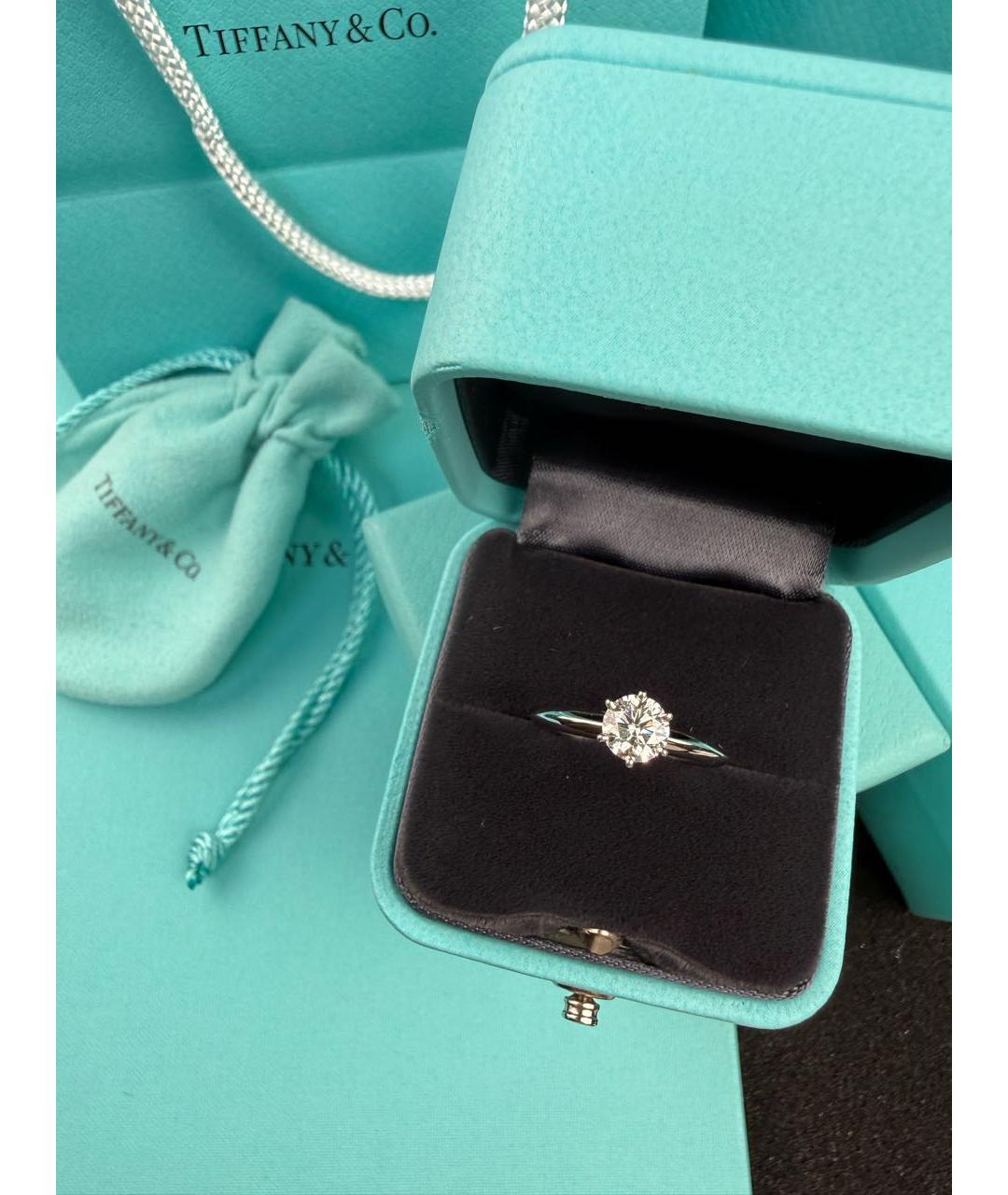 TIFFANY&CO Серебряное платиновое кольцо, фото 3