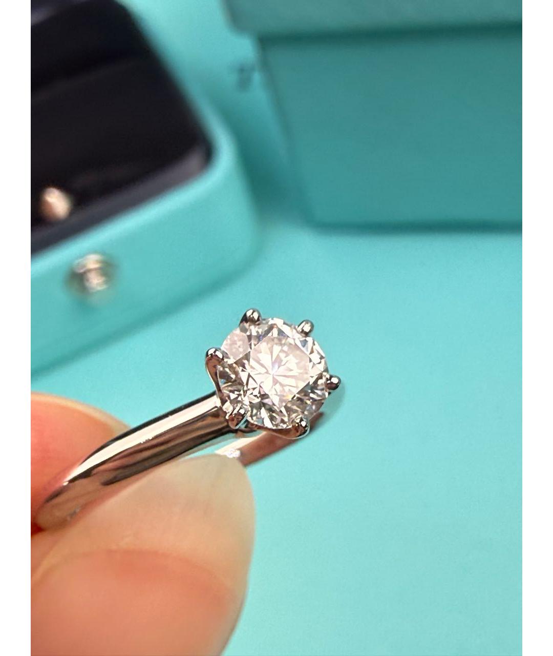 TIFFANY&CO Серебряное платиновое кольцо, фото 5