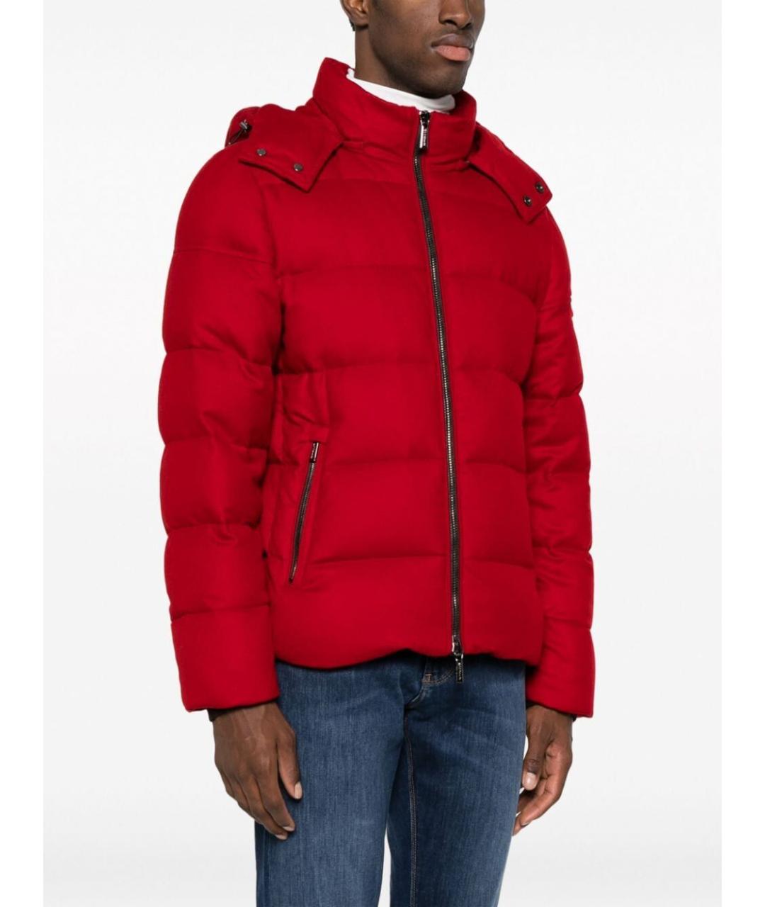 MOORER Красная полиамидовая куртка, фото 3