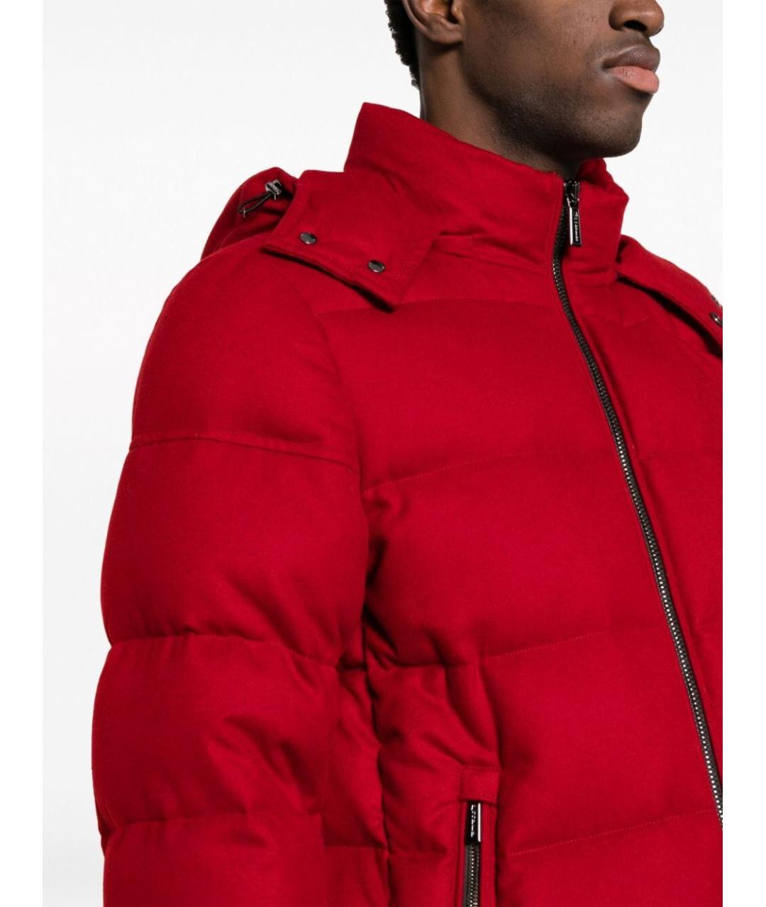 MOORER Красная полиамидовая куртка, фото 5