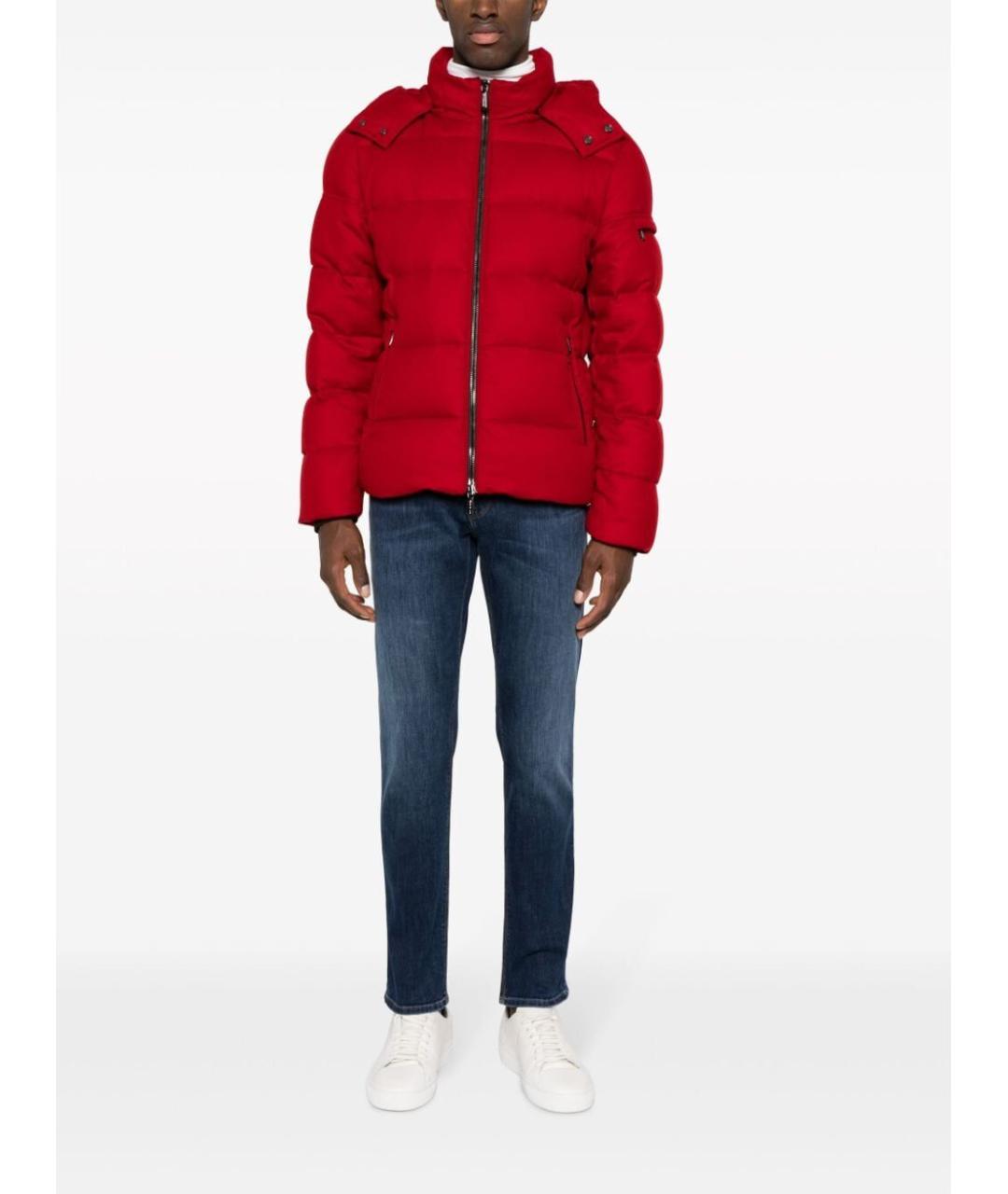 MOORER Красная полиамидовая куртка, фото 4