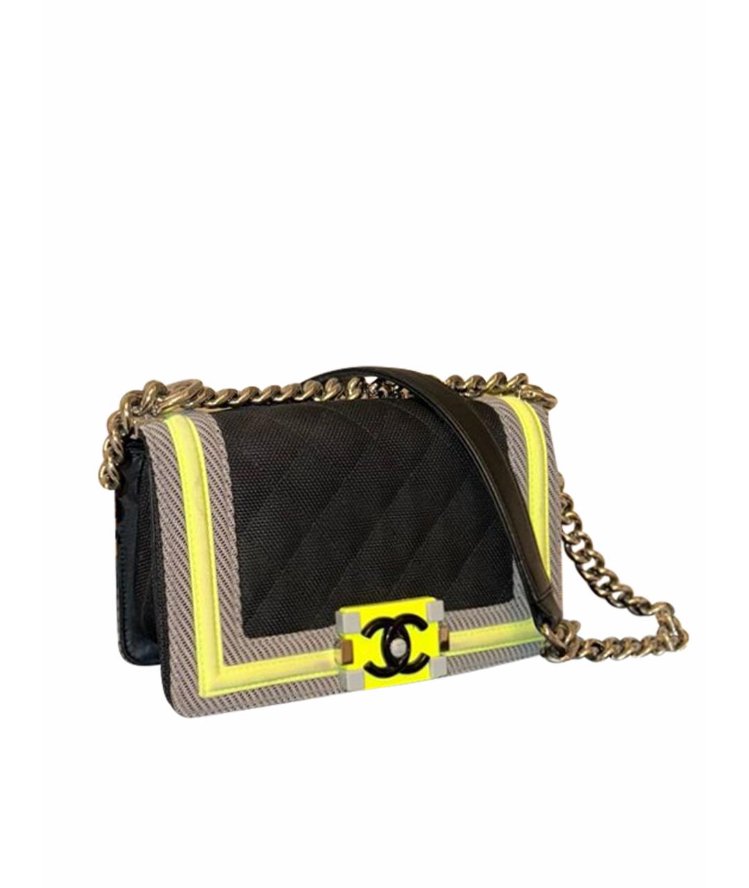 CHANEL Черная кожаная сумка через плечо, фото 1