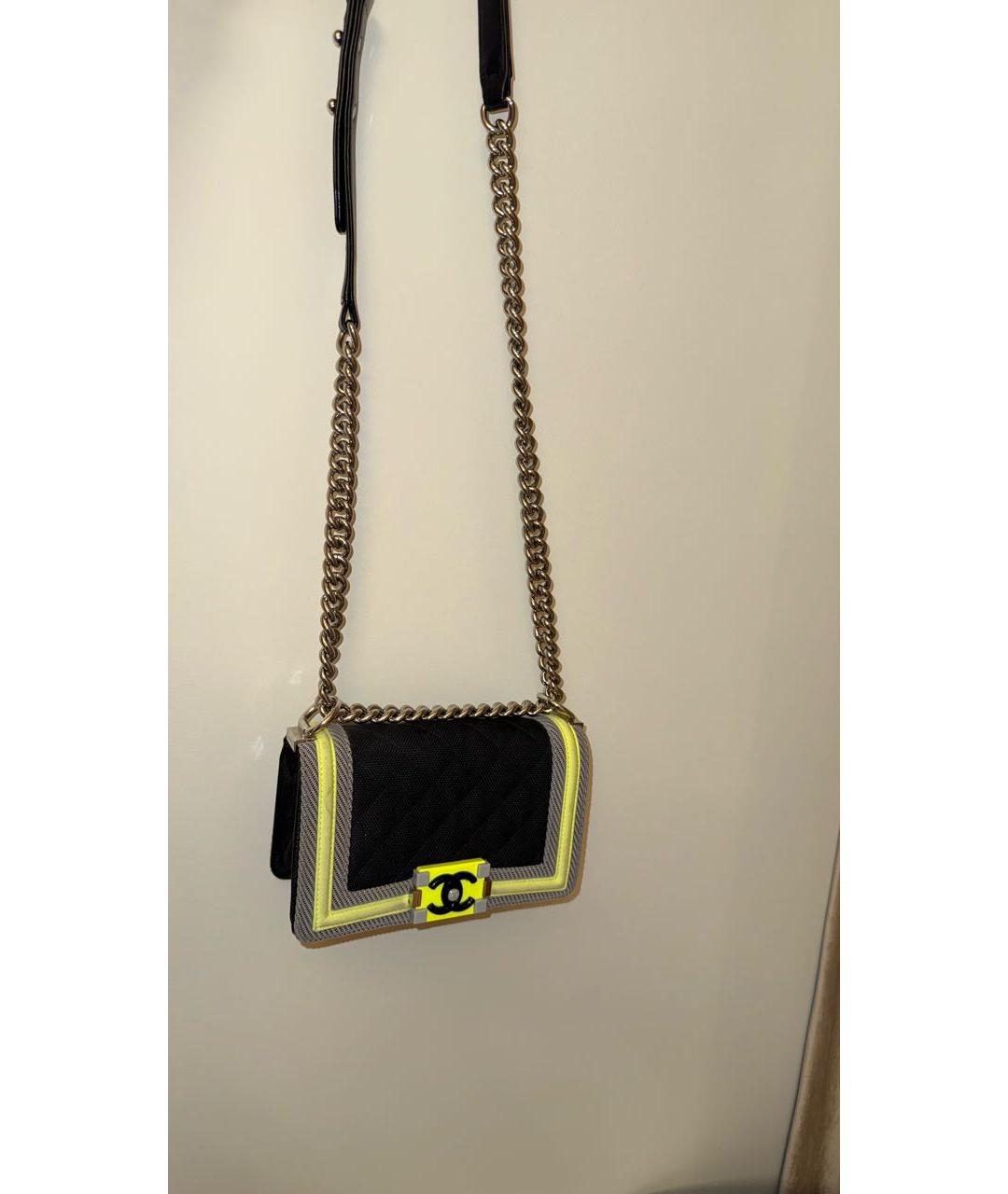 CHANEL Черная кожаная сумка через плечо, фото 2