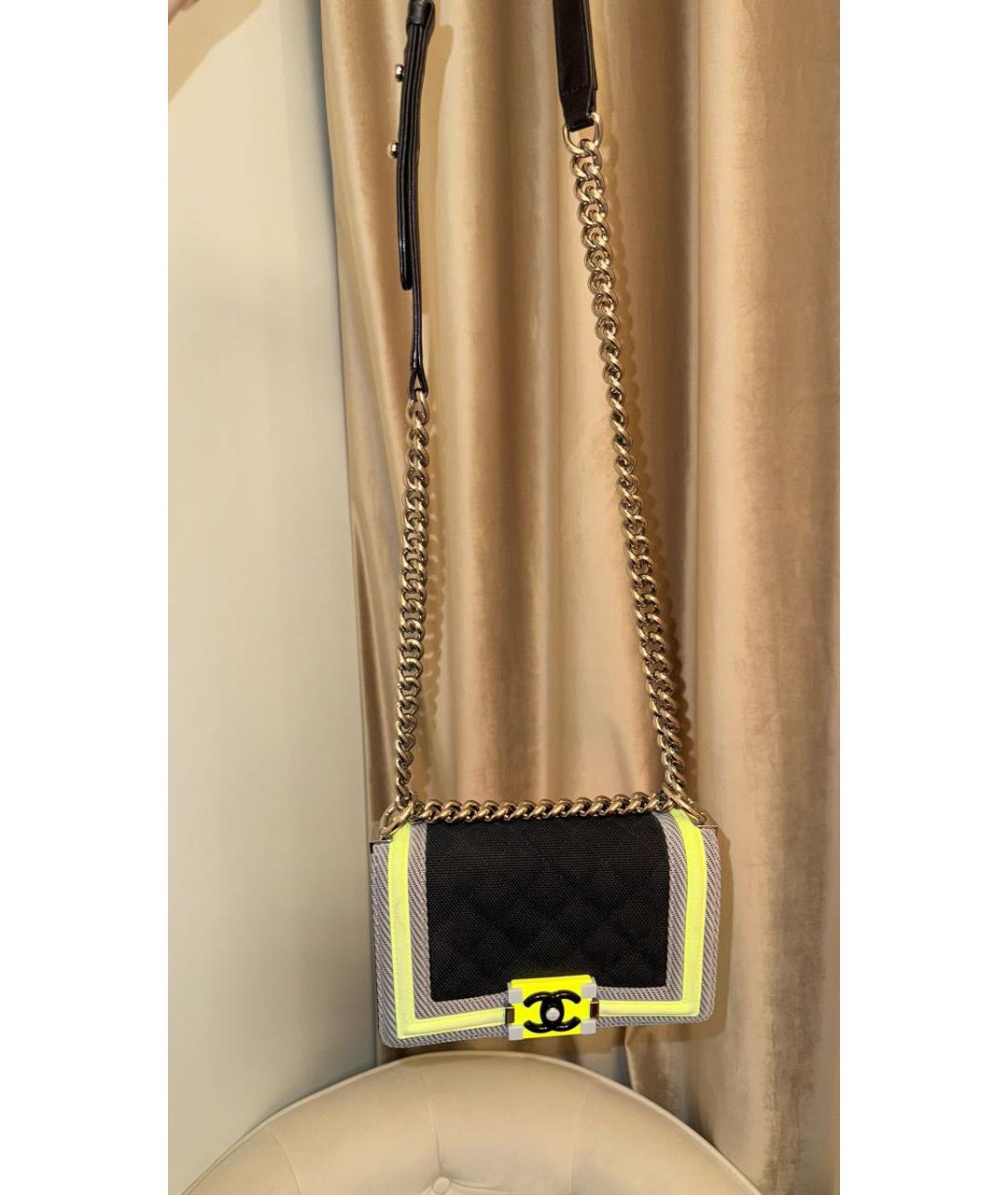 CHANEL Черная кожаная сумка через плечо, фото 4