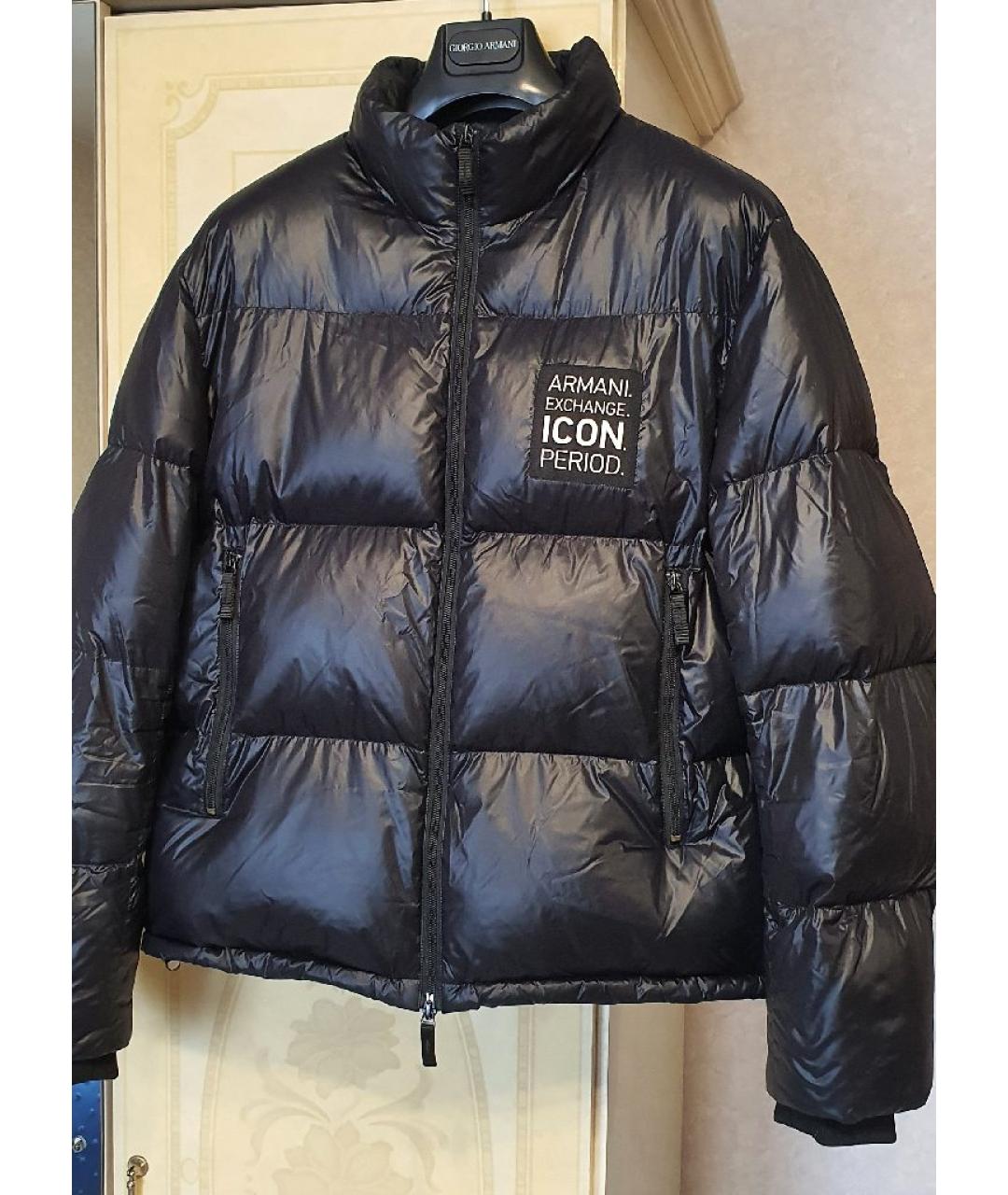 ARMANI EXCHANGE Черный пуховик, фото 7