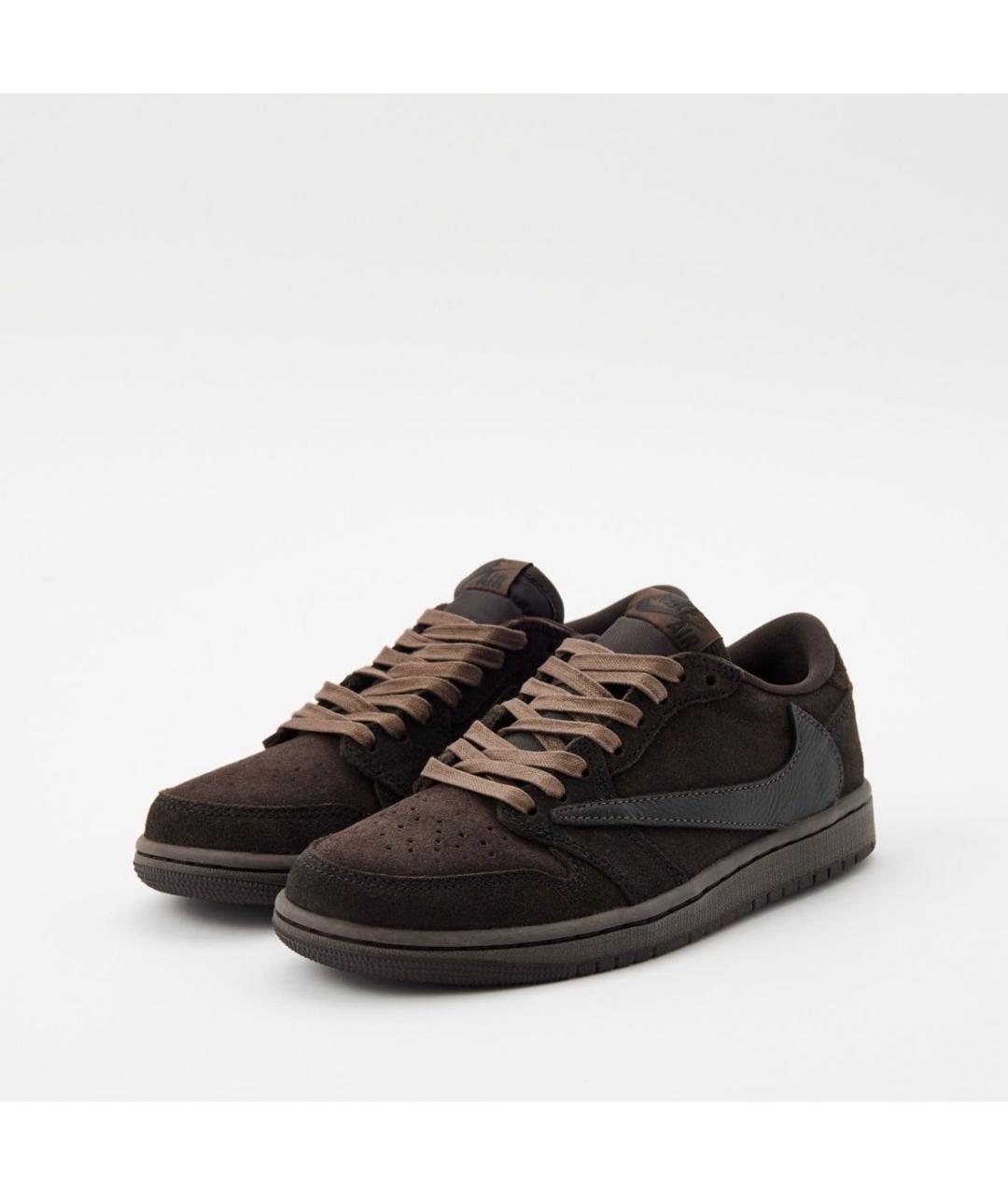 JORDAN Коричневые замшевые кроссовки, фото 2