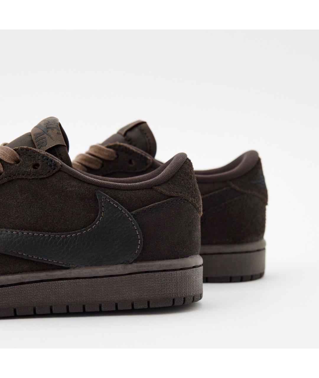 JORDAN Коричневые замшевые кроссовки, фото 4