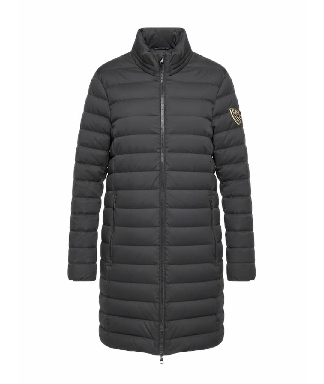 EA7 Черный пуховик, фото 1