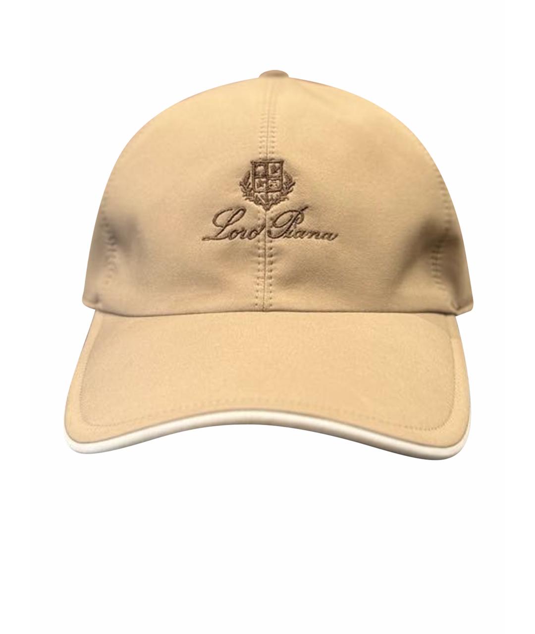 LORO PIANA Бежевая кепка/бейсболка, фото 1