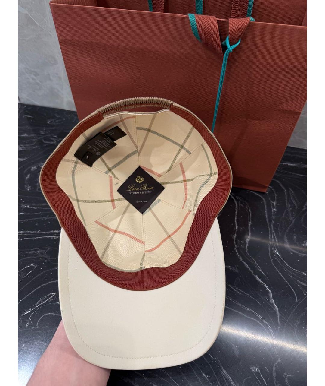 LORO PIANA Бежевая кепка/бейсболка, фото 3