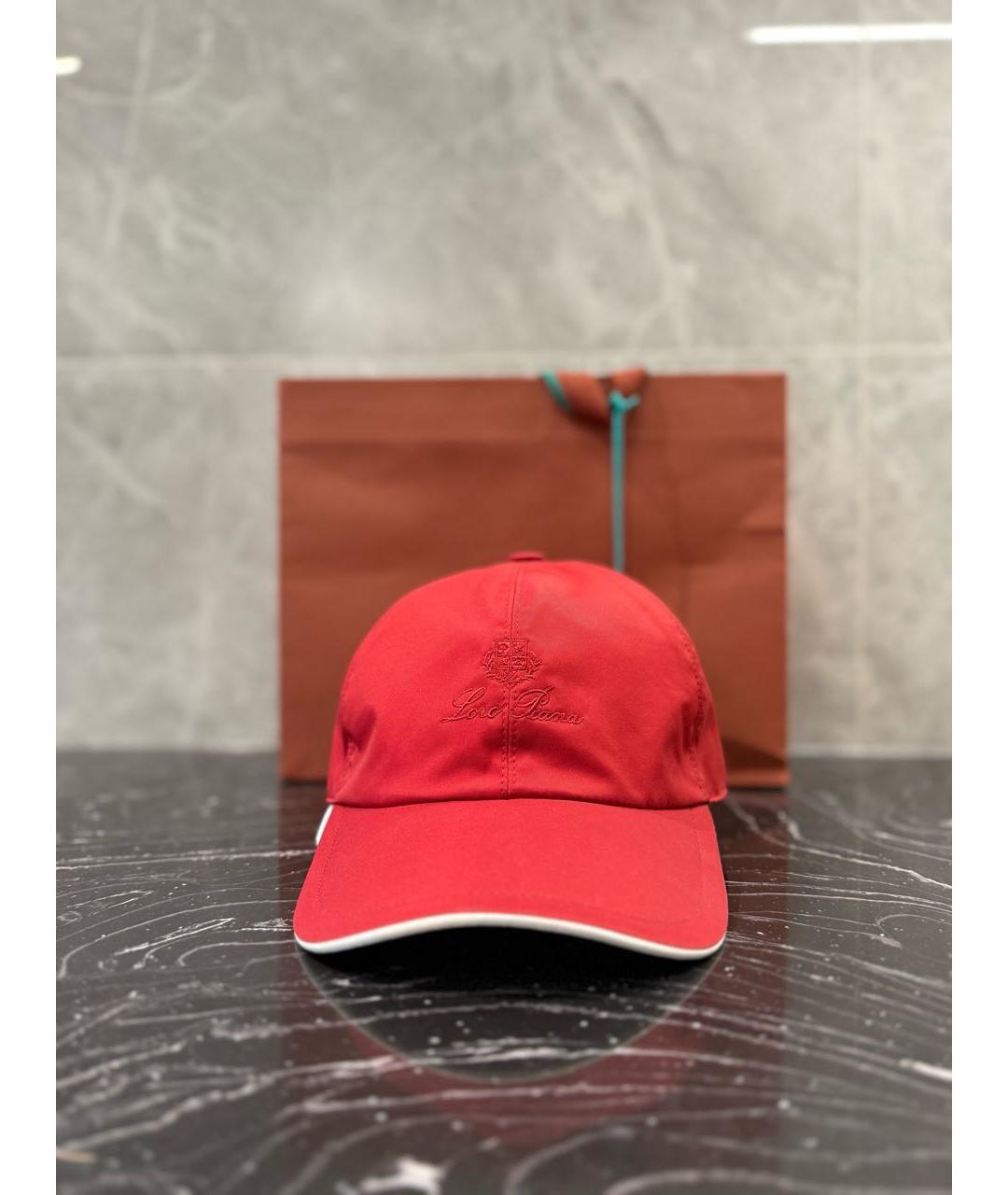 LORO PIANA Красная кепка/бейсболка, фото 4