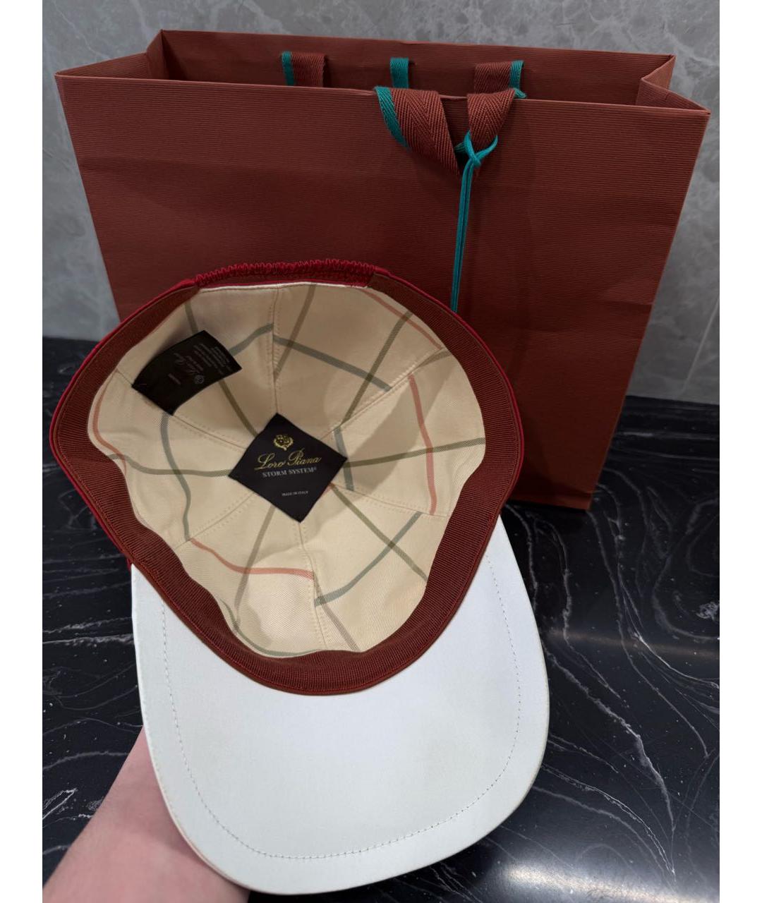 LORO PIANA Красная кепка/бейсболка, фото 3