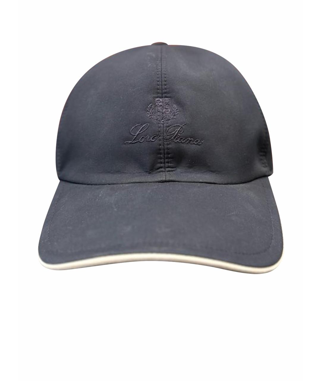LORO PIANA Темно-синяя кепка/бейсболка, фото 1