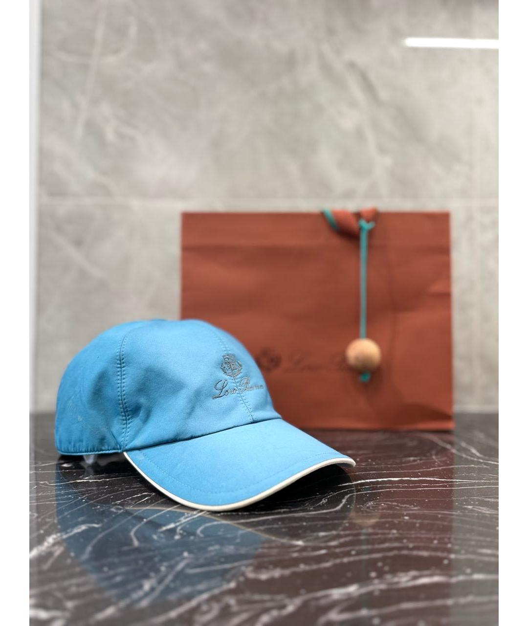 LORO PIANA Голубая кепка/бейсболка, фото 2