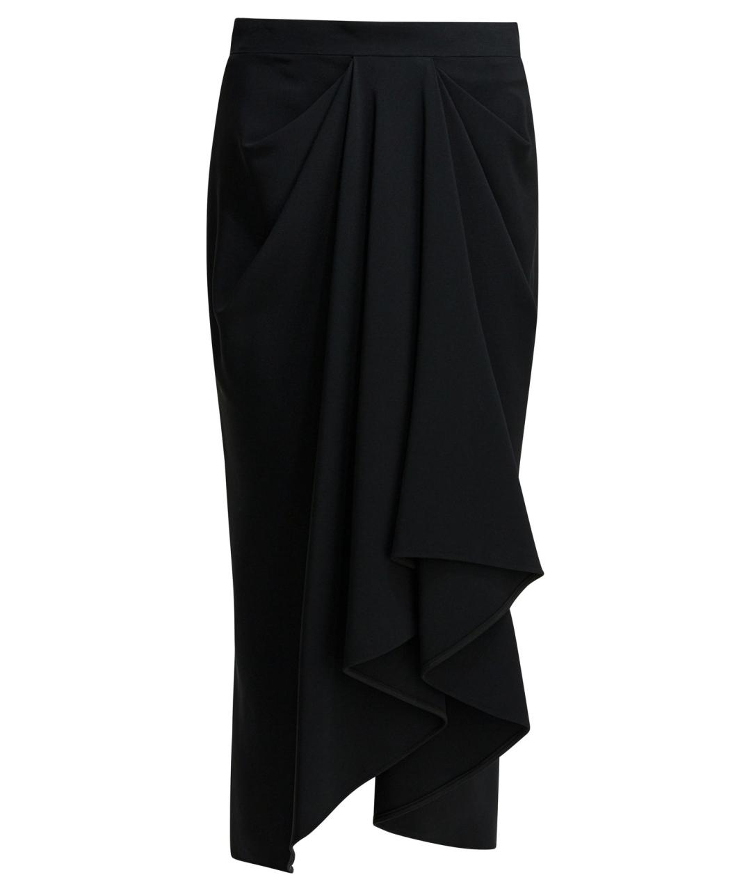 GIVENCHY Черная вискозная юбка миди, фото 1