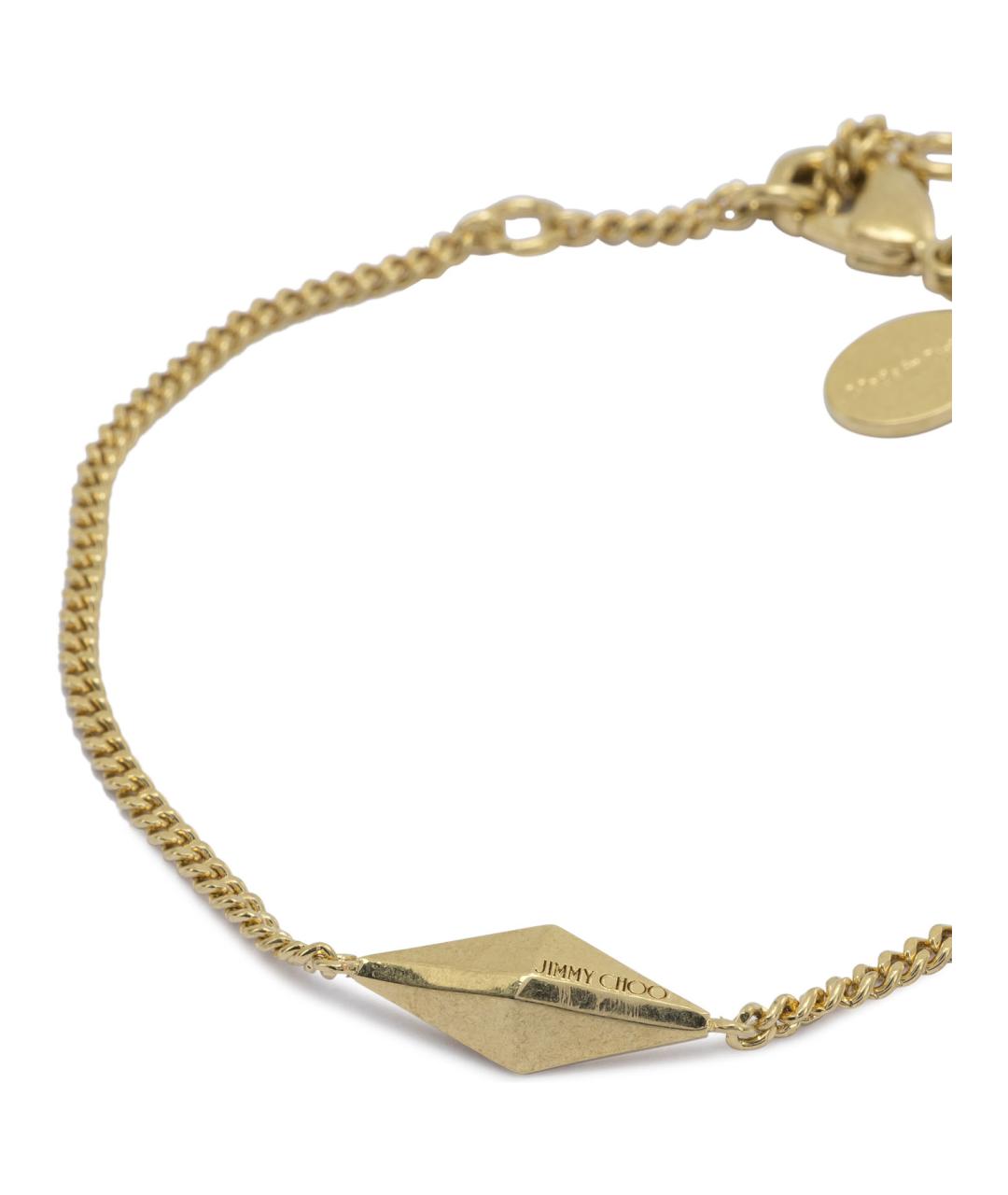 JIMMY CHOO Золотой латунный браслет, фото 2