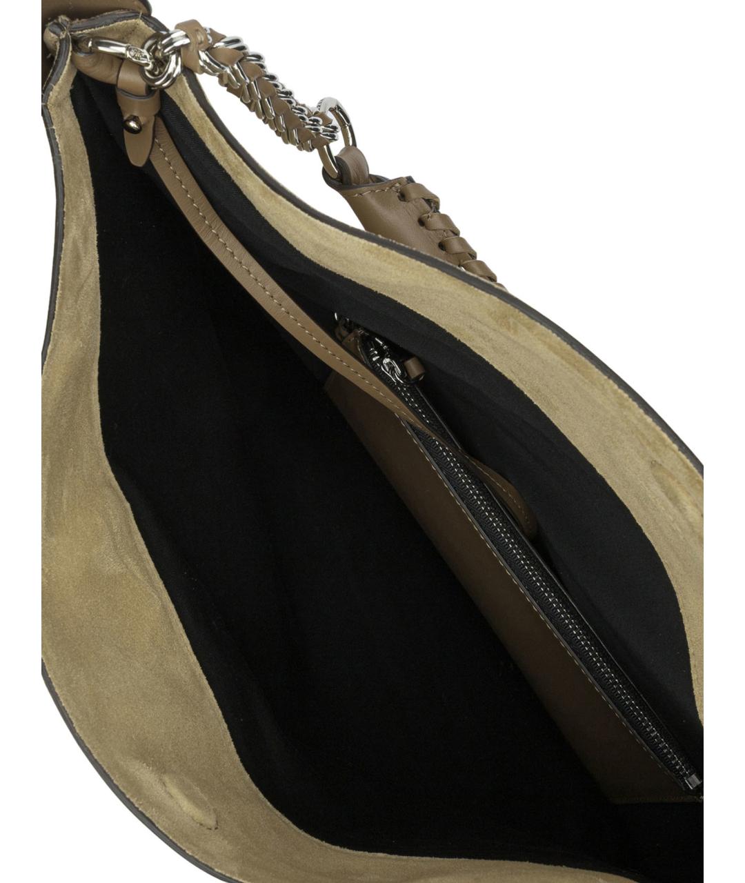 ISABEL MARANT Бежевая кожаная сумка через плечо, фото 4