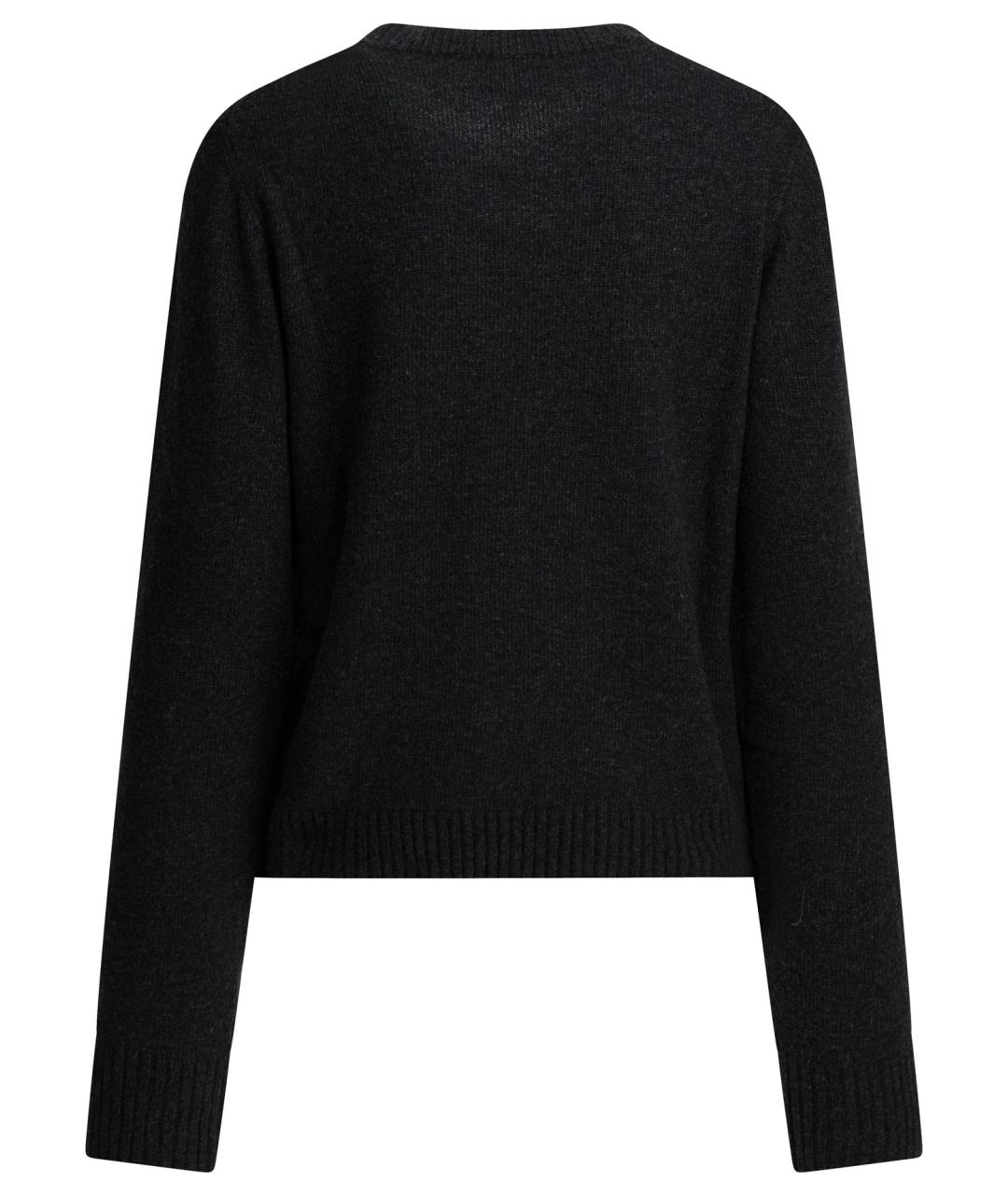 GANNI Черный шерстяной джемпер / свитер, фото 2