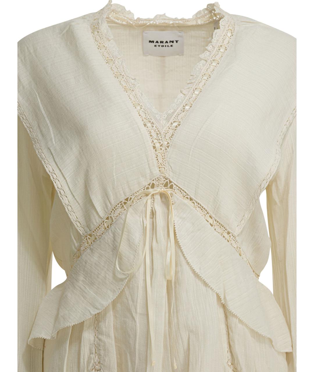 ISABEL MARANT ETOILE Бежевое хлопковое повседневное платье, фото 3