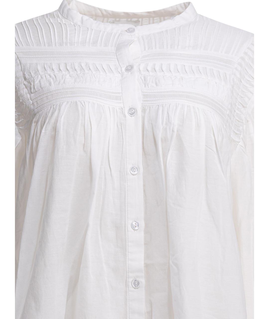 ISABEL MARANT ETOILE Белая хлопковая рубашка, фото 3