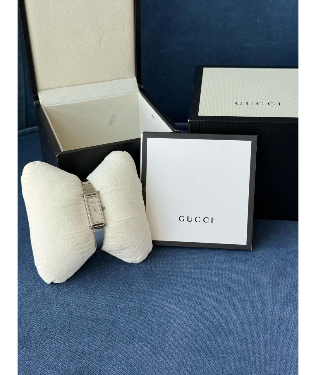 GUCCI Серебряные стальные часы, фото 3