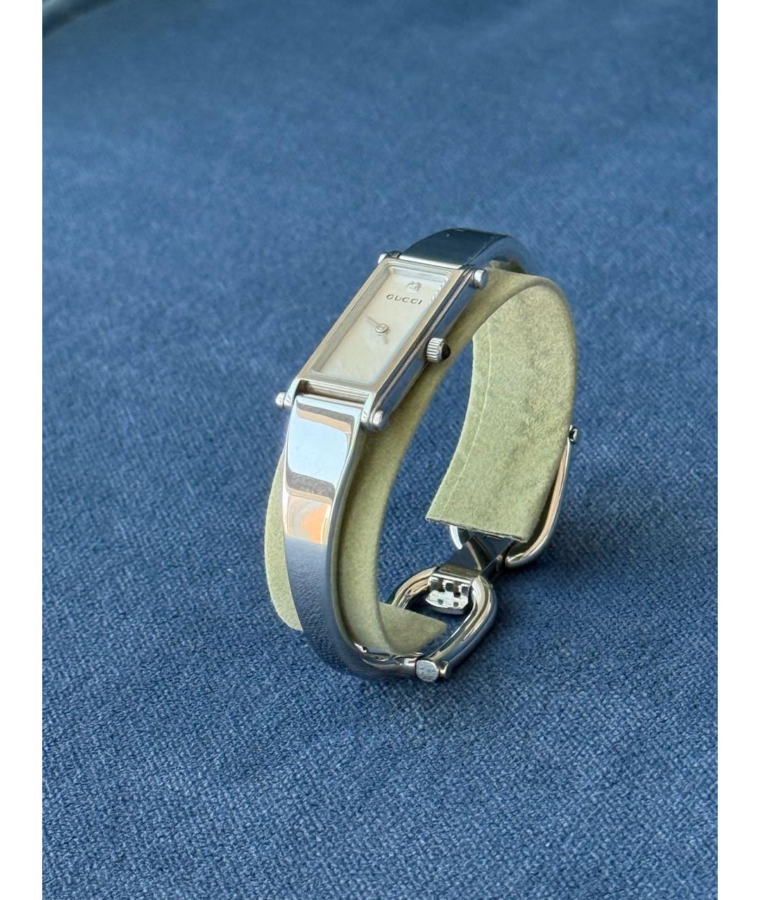 GUCCI Серебряные стальные часы, фото 7