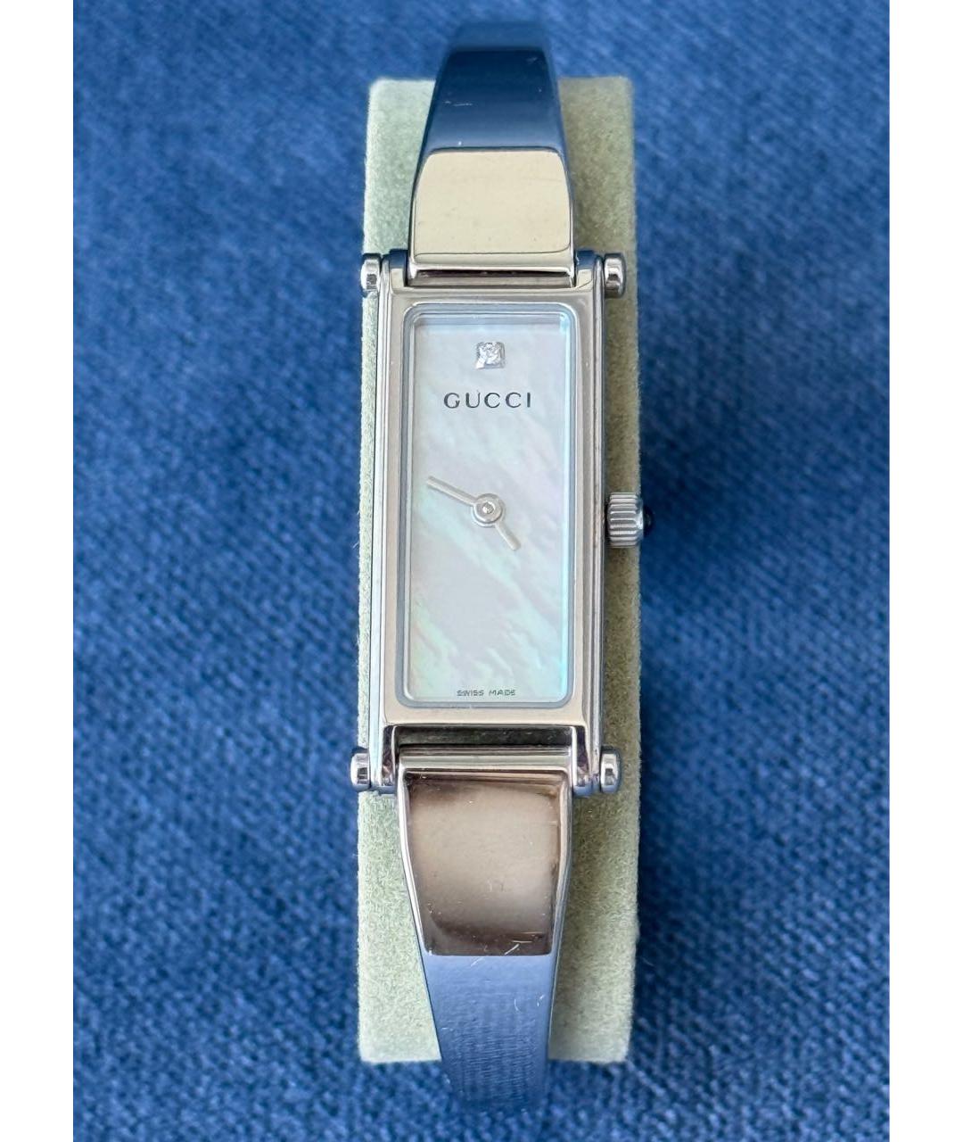 GUCCI Серебряные стальные часы, фото 9