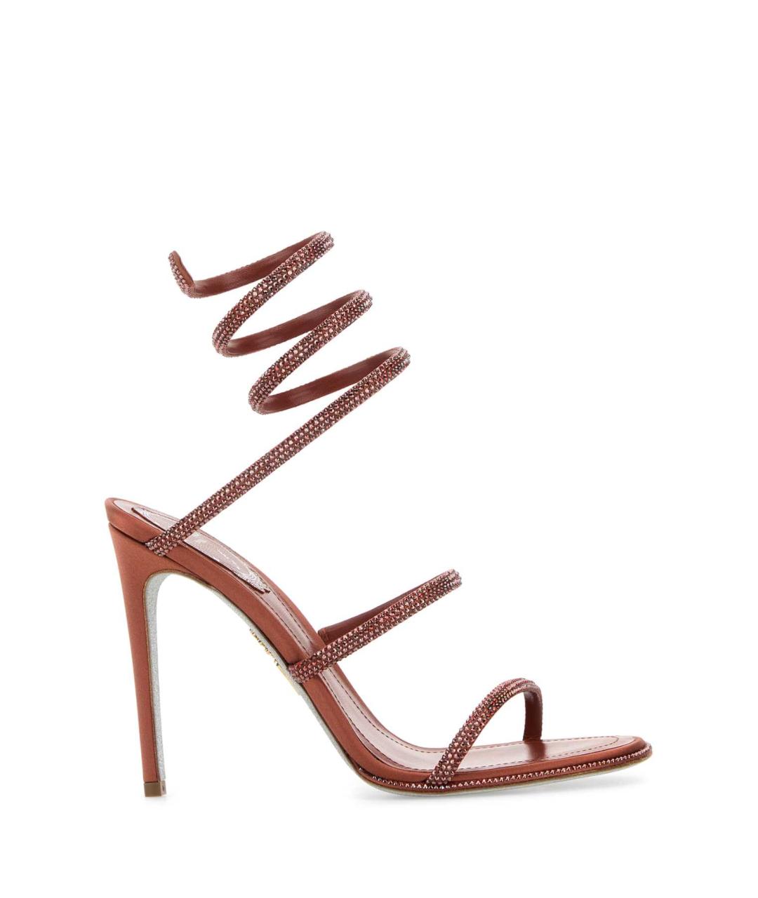 RENE CAOVILLA Красные кожаные босоножки, фото 1