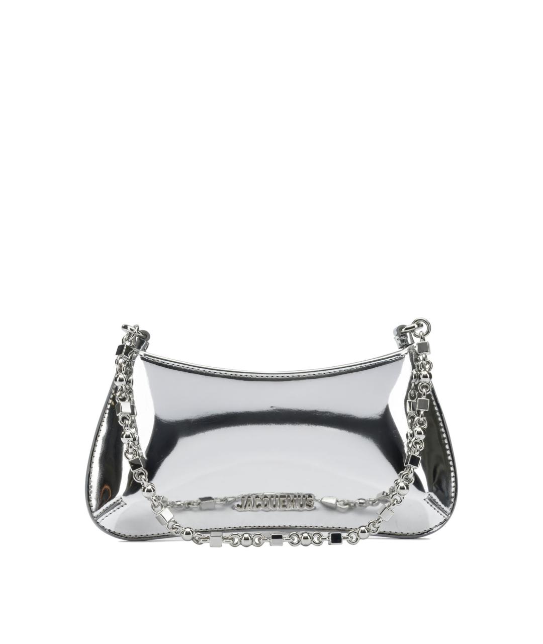 JACQUEMUS Серебряная хлопковая сумка через плечо, фото 1