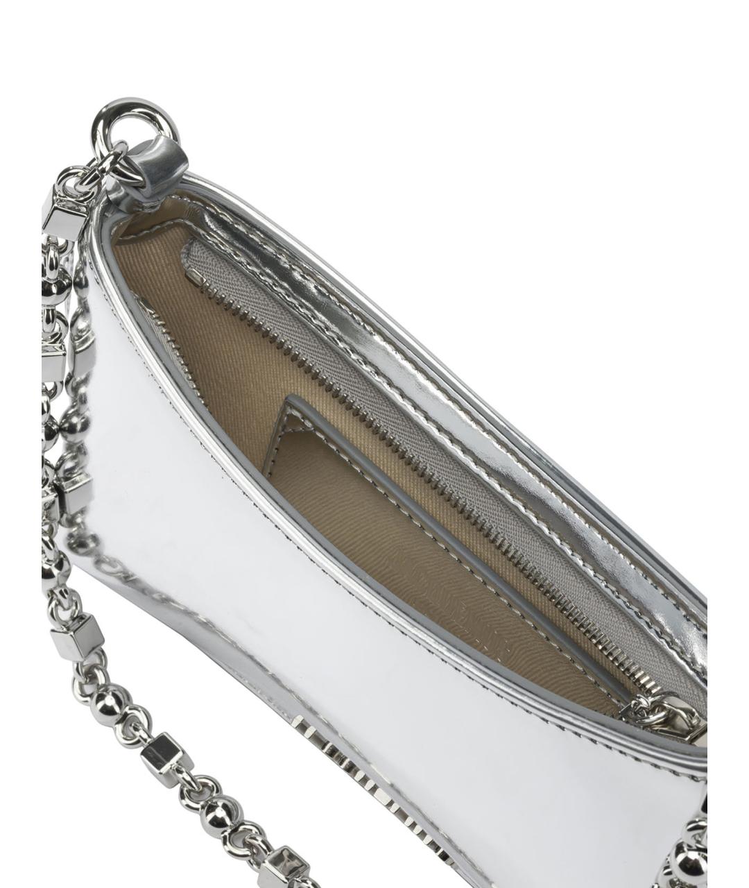 JACQUEMUS Серебряная хлопковая сумка через плечо, фото 5