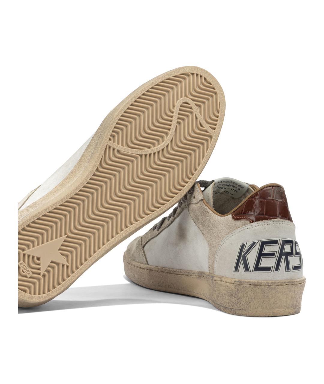 GOLDEN GOOSE DELUXE BRAND Белые кожаные низкие кроссовки / кеды, фото 5