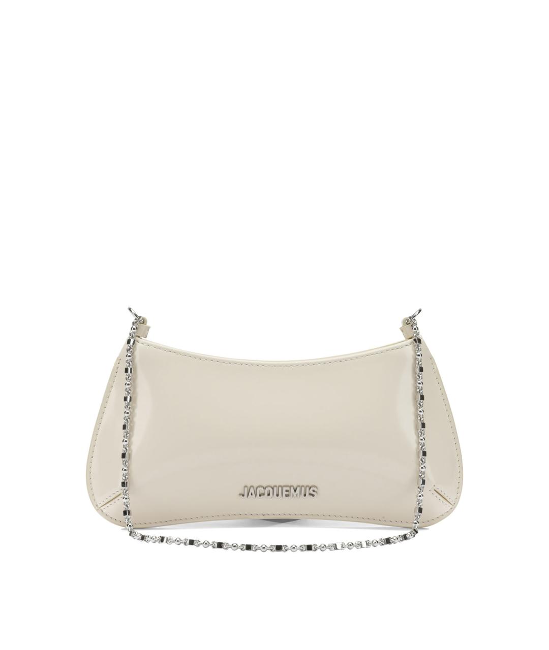 JACQUEMUS Белая кожаная сумка через плечо, фото 1