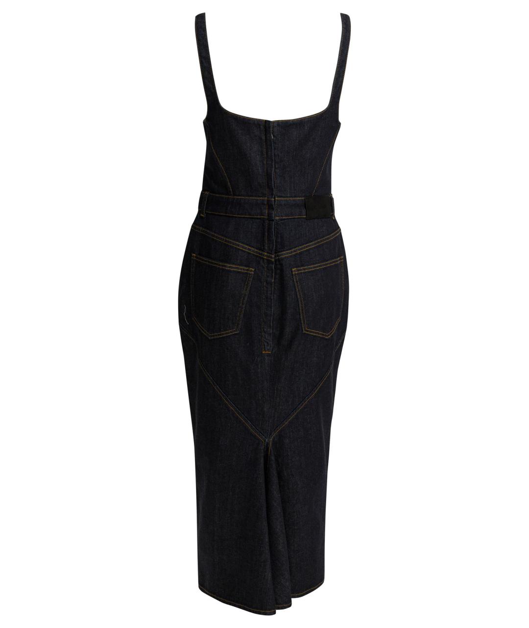 GIVENCHY Синее хлопковое повседневное платье, фото 2