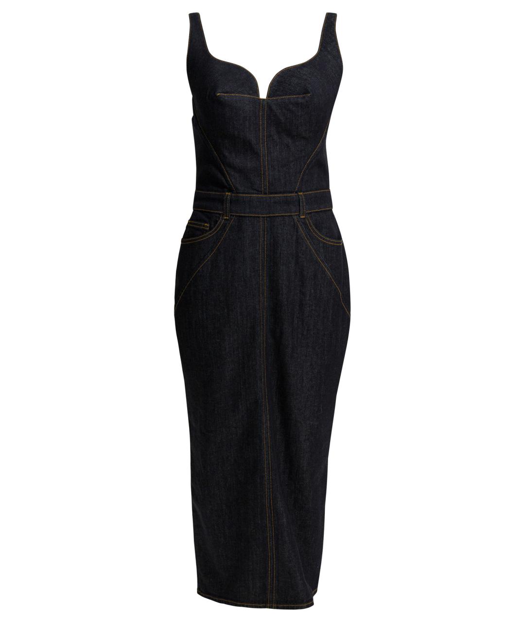 GIVENCHY Синее хлопковое повседневное платье, фото 1