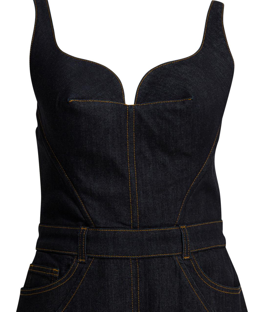 GIVENCHY Синее хлопковое повседневное платье, фото 3