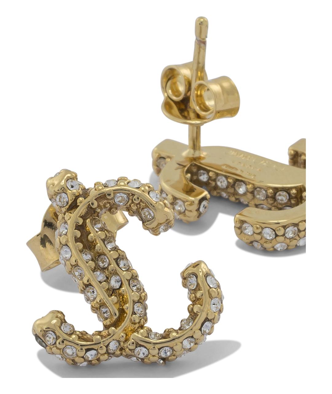 JIMMY CHOO Золотые металлические серьги, фото 2