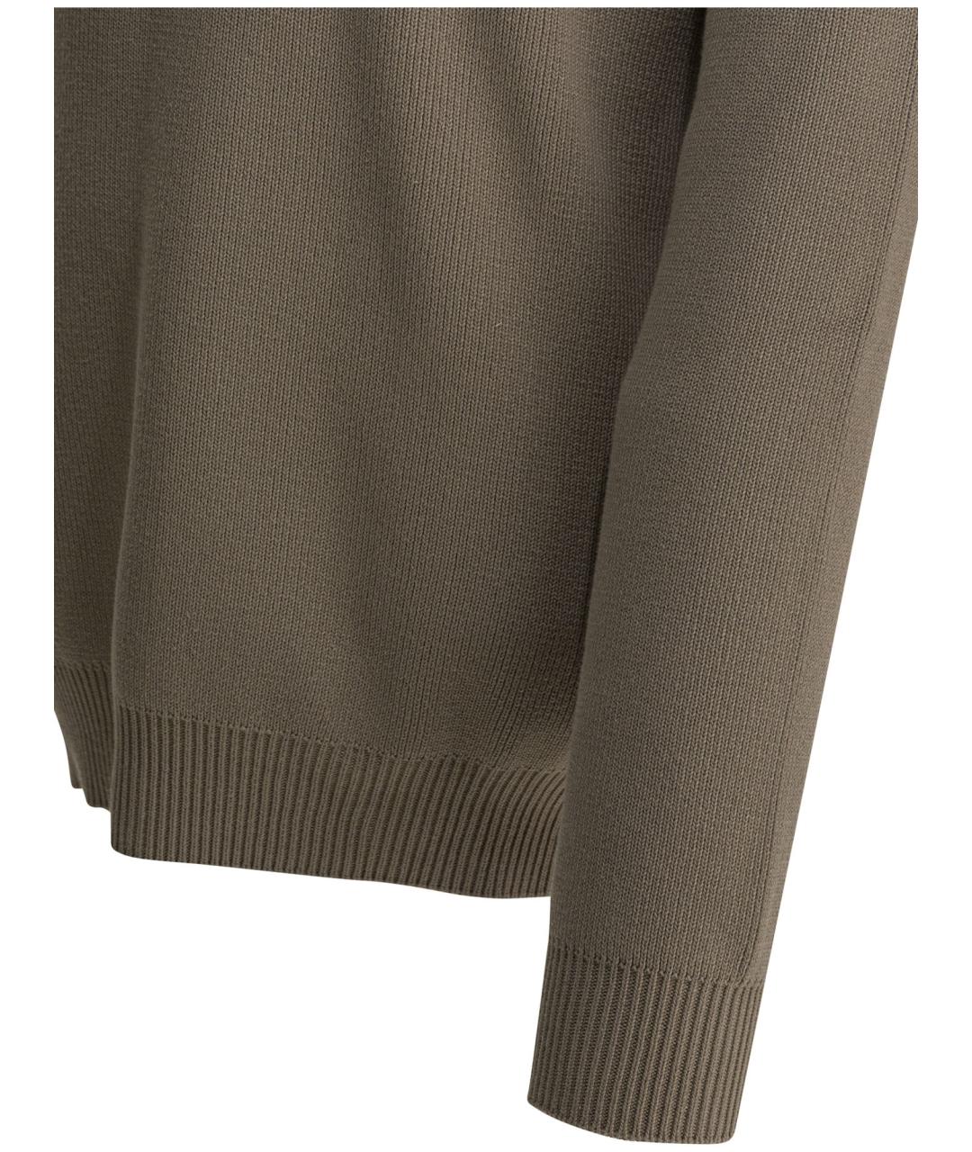 GOLDEN GOOSE DELUXE BRAND Бежевый хлопковый джемпер / свитер, фото 4