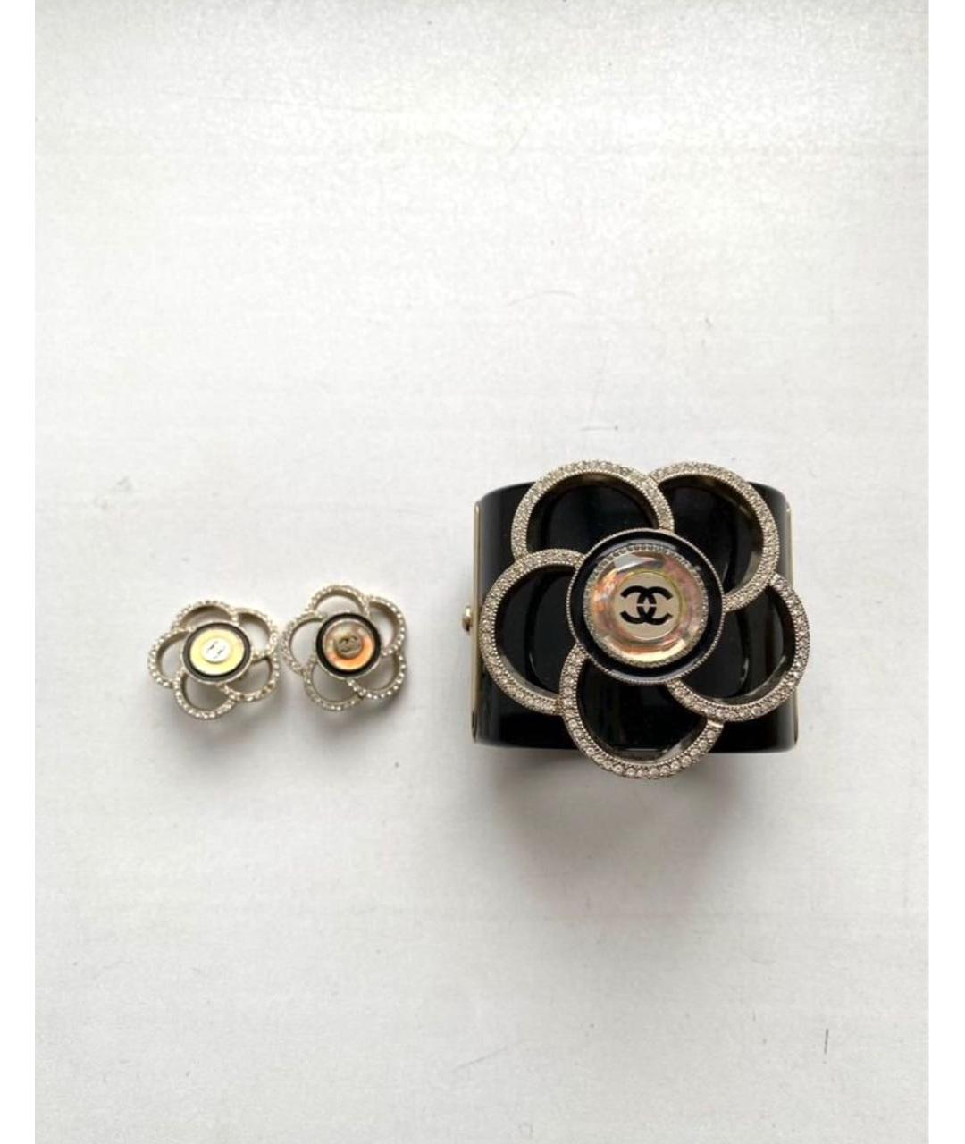 CHANEL Черный металлический комплект, фото 9