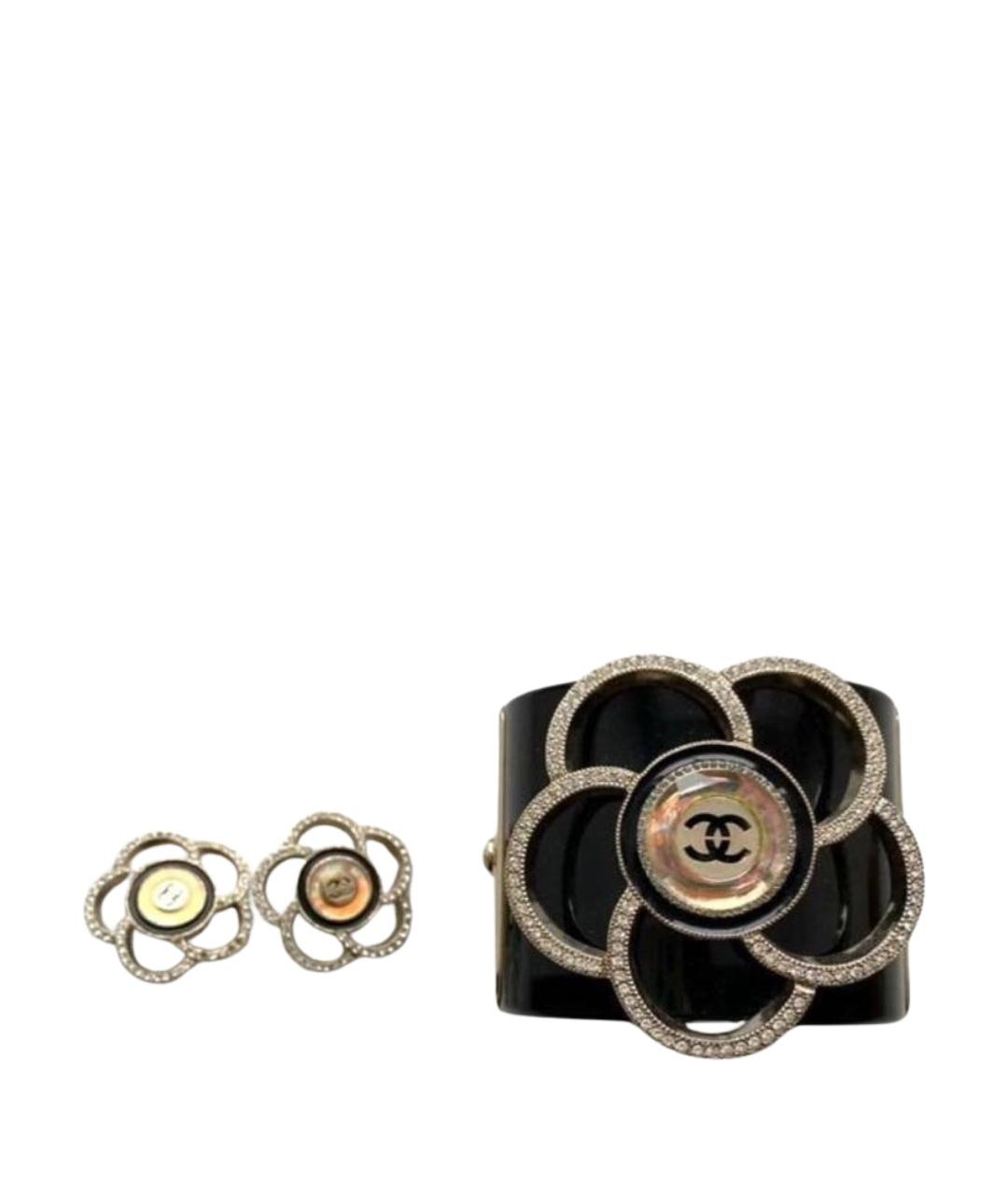 CHANEL Черный металлический комплект, фото 1