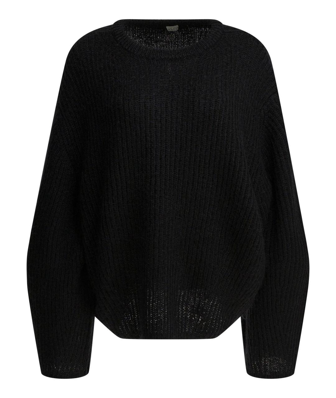 TOTEME Черный шерстяной джемпер / свитер, фото 1