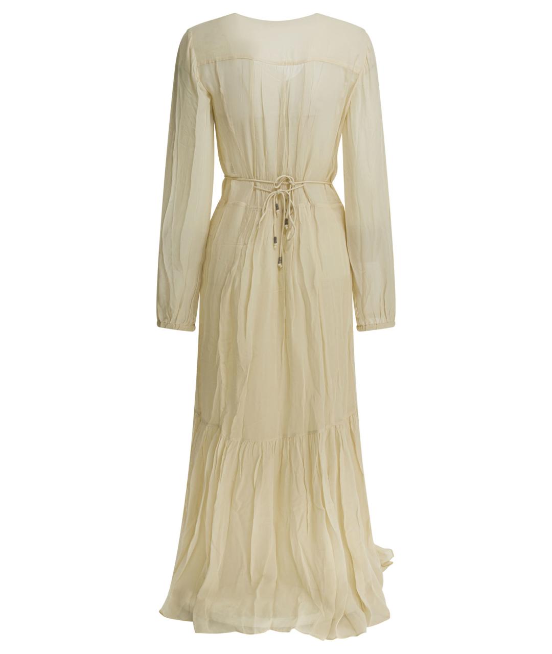 ISABEL MARANT ETOILE Бежевое вискозное платье, фото 2