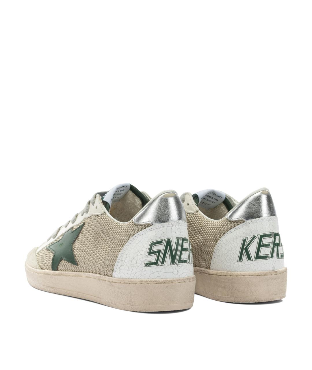 GOLDEN GOOSE DELUXE BRAND Белые синтетические низкие кроссовки / кеды, фото 4