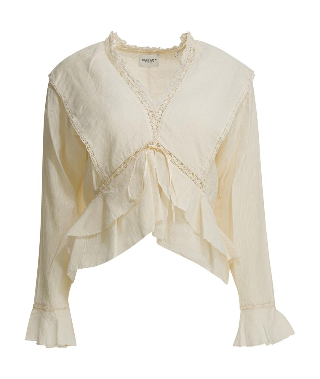 ISABEL MARANT ETOILE Бежевая хлопковая блузы, фото 1