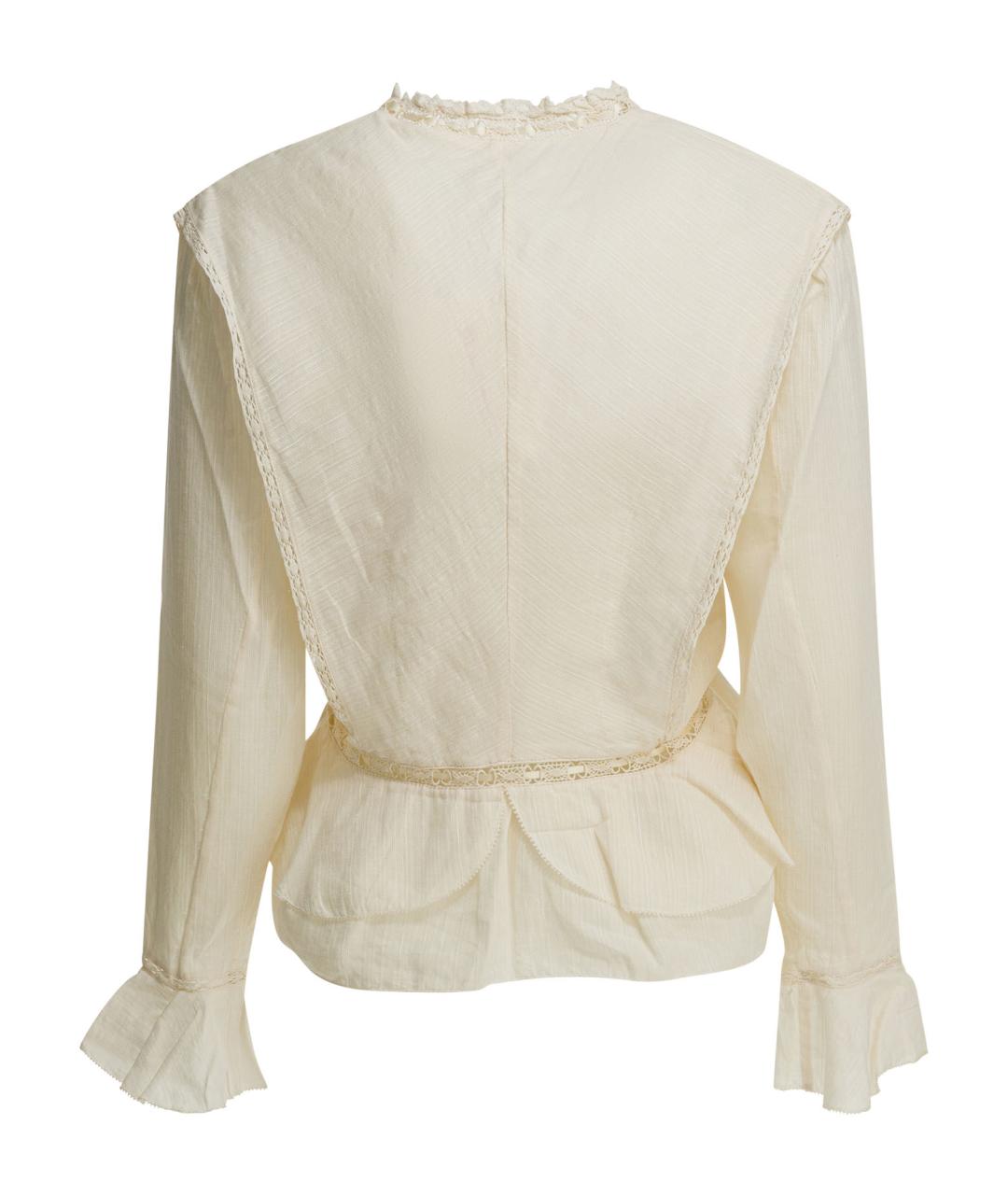 ISABEL MARANT ETOILE Бежевая хлопковая блузы, фото 2