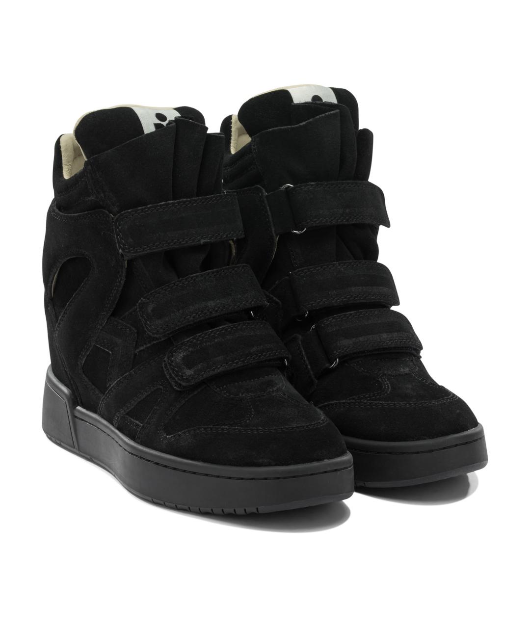 ISABEL MARANT Черные кожаные кроссовки, фото 2