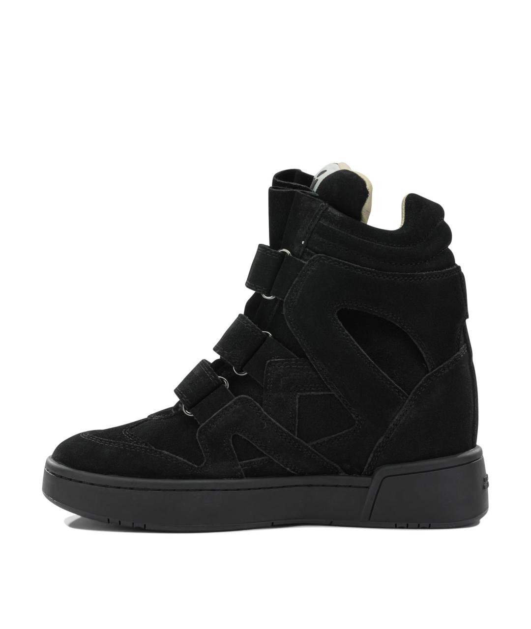 ISABEL MARANT Черные кожаные кроссовки, фото 3